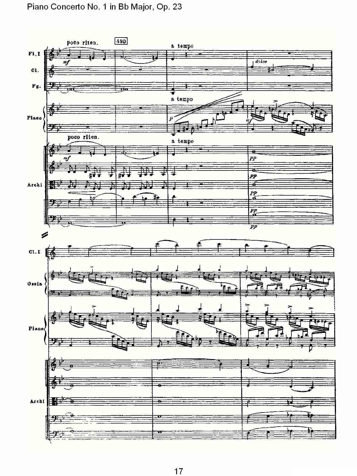 Bb大调第一钢琴协奏曲,Op.23第一乐章第二部（一）钢琴曲谱（图17）