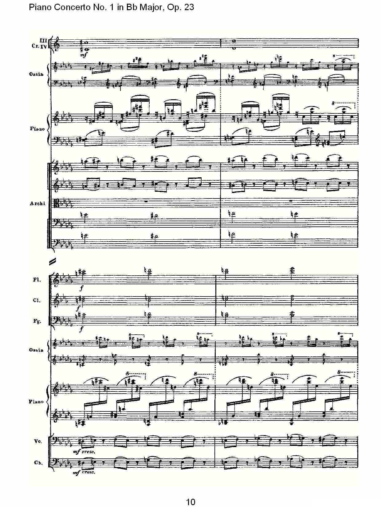 Bb大调第一钢琴协奏曲,Op.23第一乐章第二部（一）钢琴曲谱（图10）