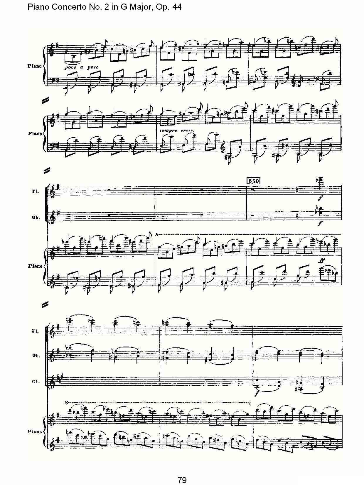 G大调第二钢琴协奏曲, Op.44第一乐章（三）钢琴曲谱（图19）