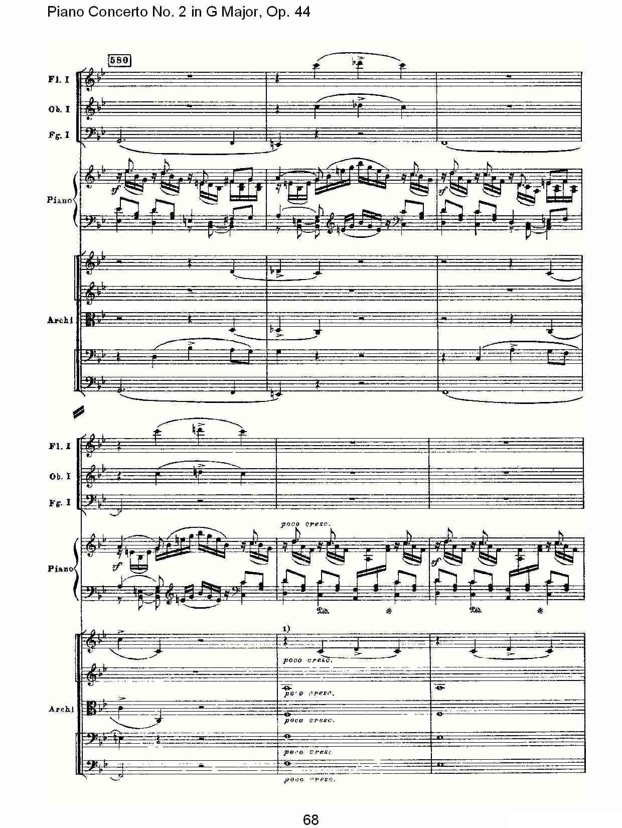 G大调第二钢琴协奏曲, Op.44第一乐章（三）钢琴曲谱（图8）