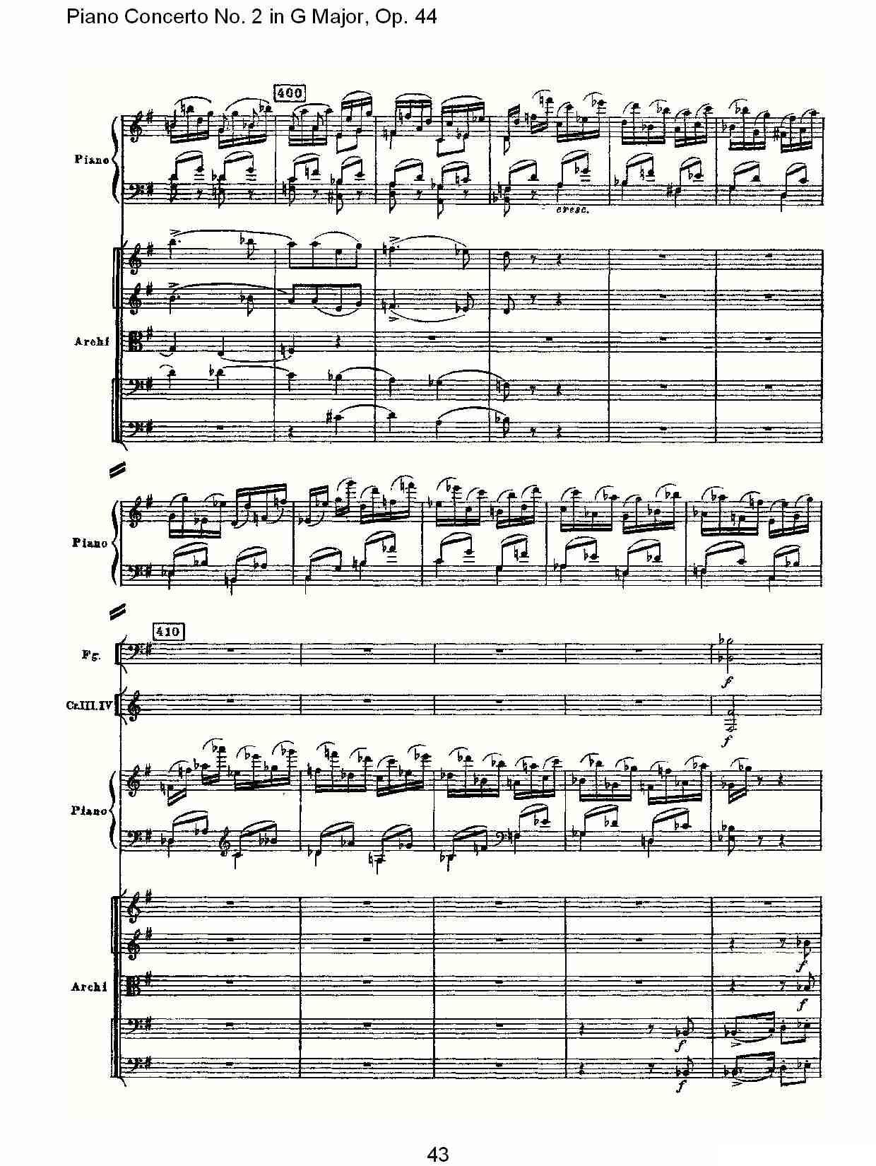 G大调第二钢琴协奏曲, Op.44第三乐章（二）钢琴曲谱（图8）