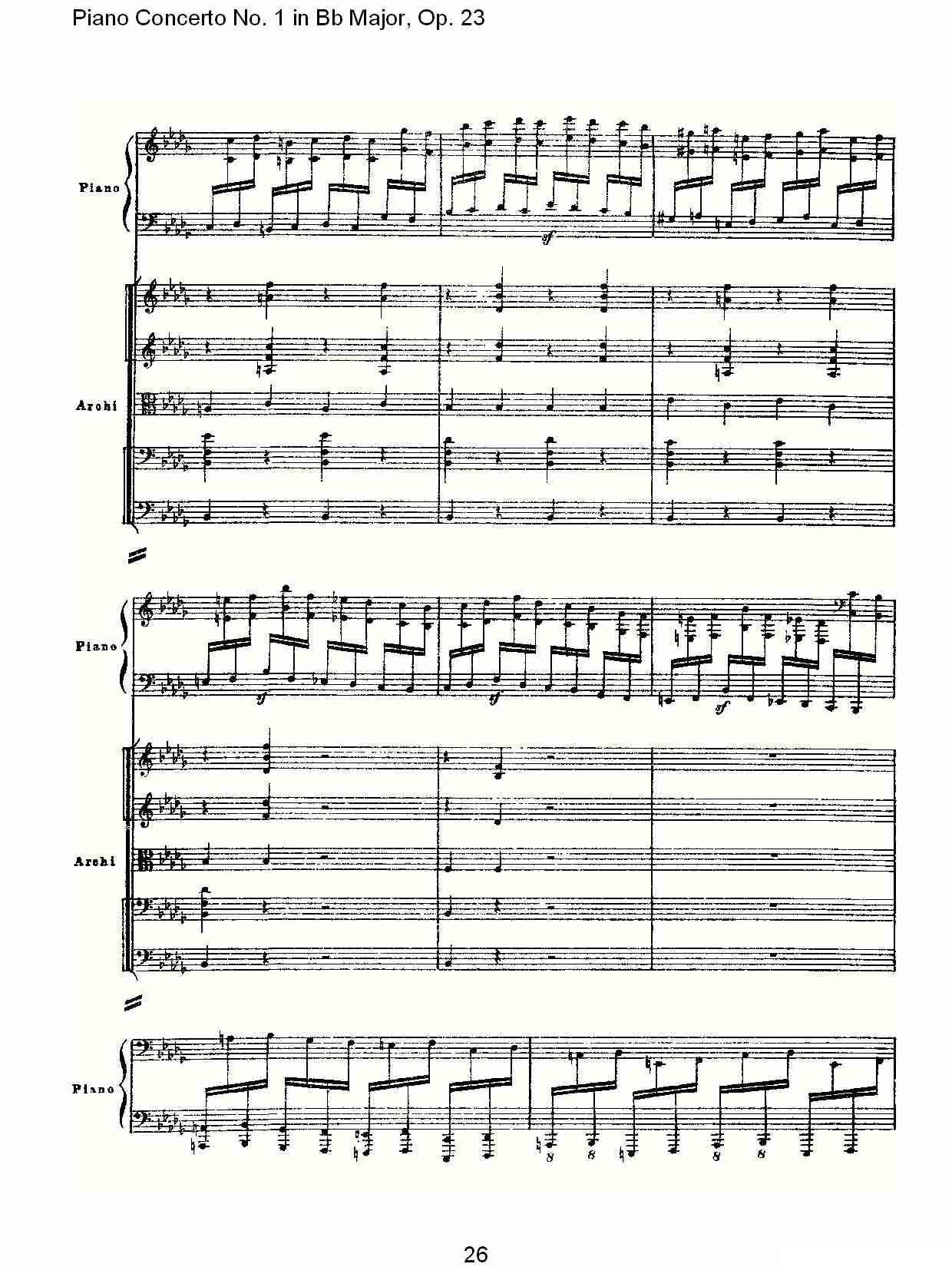 Bb大调第一钢琴协奏曲,Op.23第一乐章第一部（一）钢琴曲谱（图26）