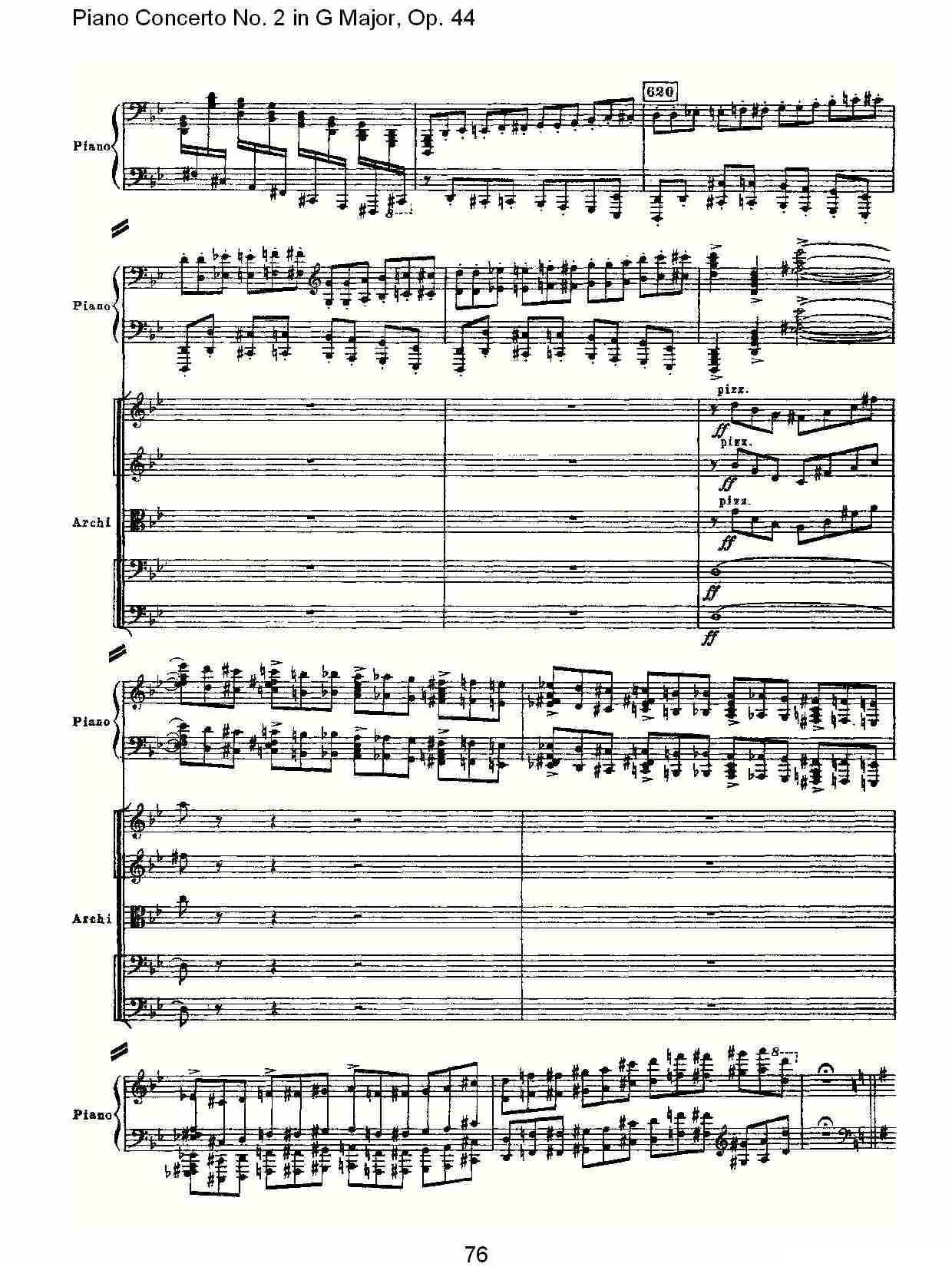 G大调第二钢琴协奏曲, Op.44第一乐章（三）钢琴曲谱（图16）