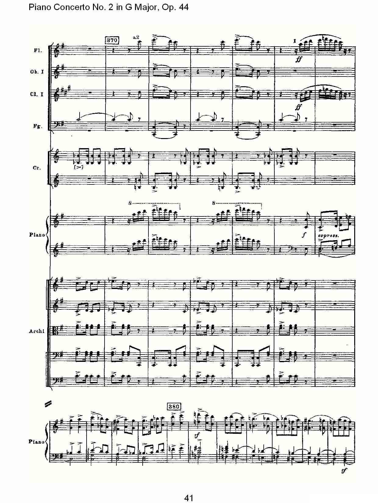 G大调第二钢琴协奏曲, Op.44第三乐章（二）钢琴曲谱（图6）