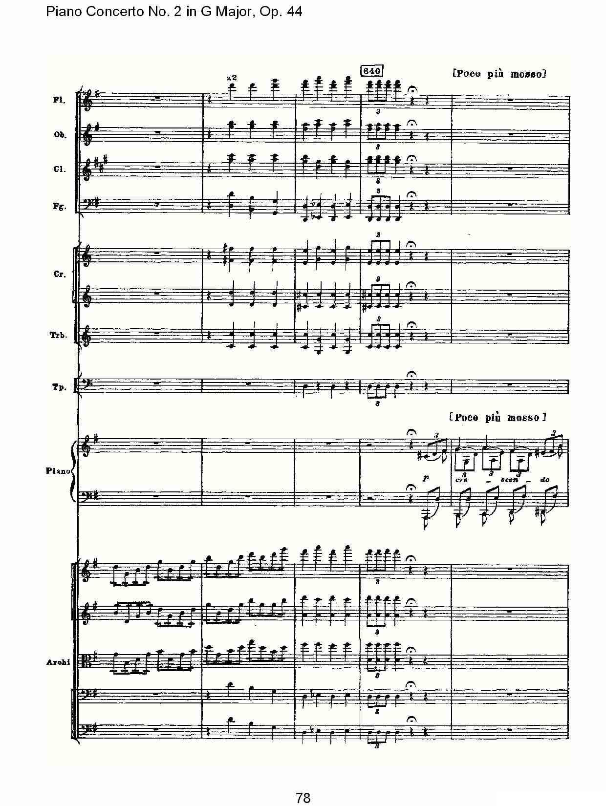 G大调第二钢琴协奏曲, Op.44第一乐章（三）钢琴曲谱（图18）