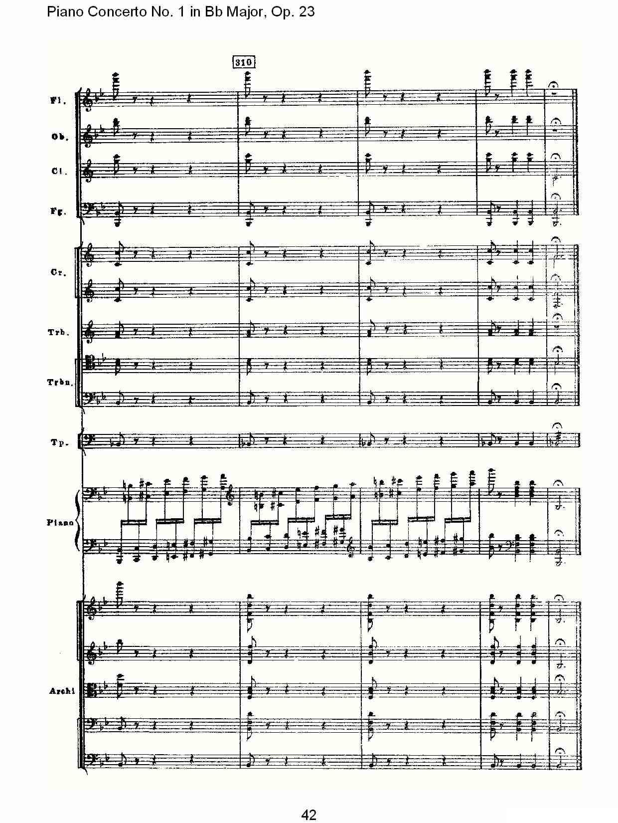 Bb大调第一钢琴协奏曲,Op.23第三乐章（二）钢琴曲谱（图12）