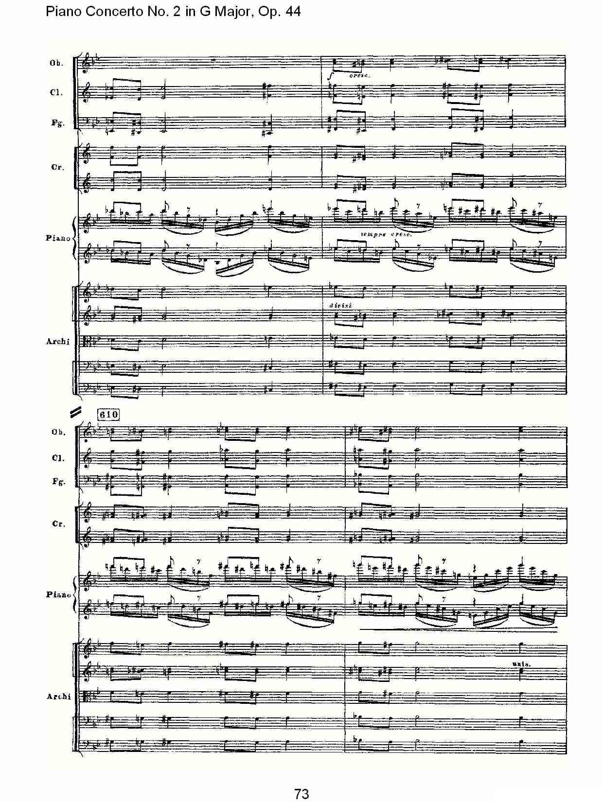 G大调第二钢琴协奏曲, Op.44第一乐章（三）钢琴曲谱（图13）