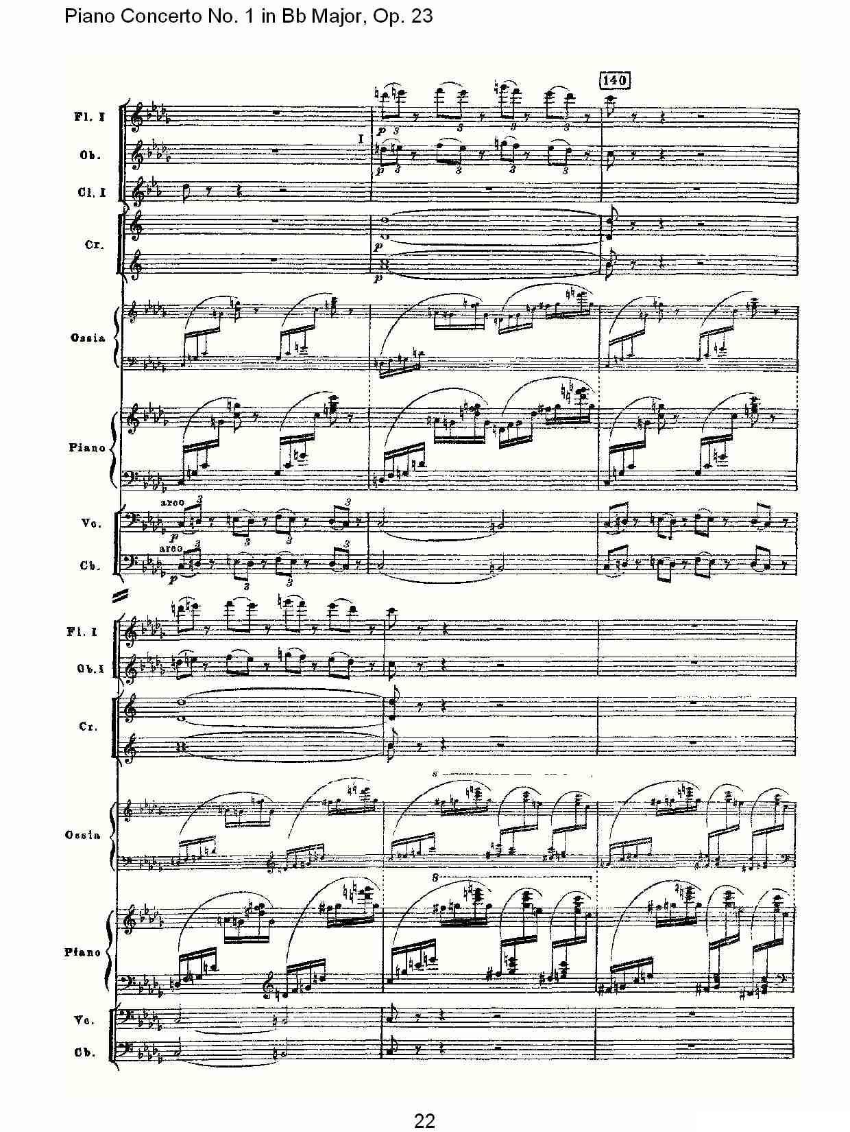 Bb大调第一钢琴协奏曲,Op.23第一乐章第一部（一）钢琴曲谱（图22）