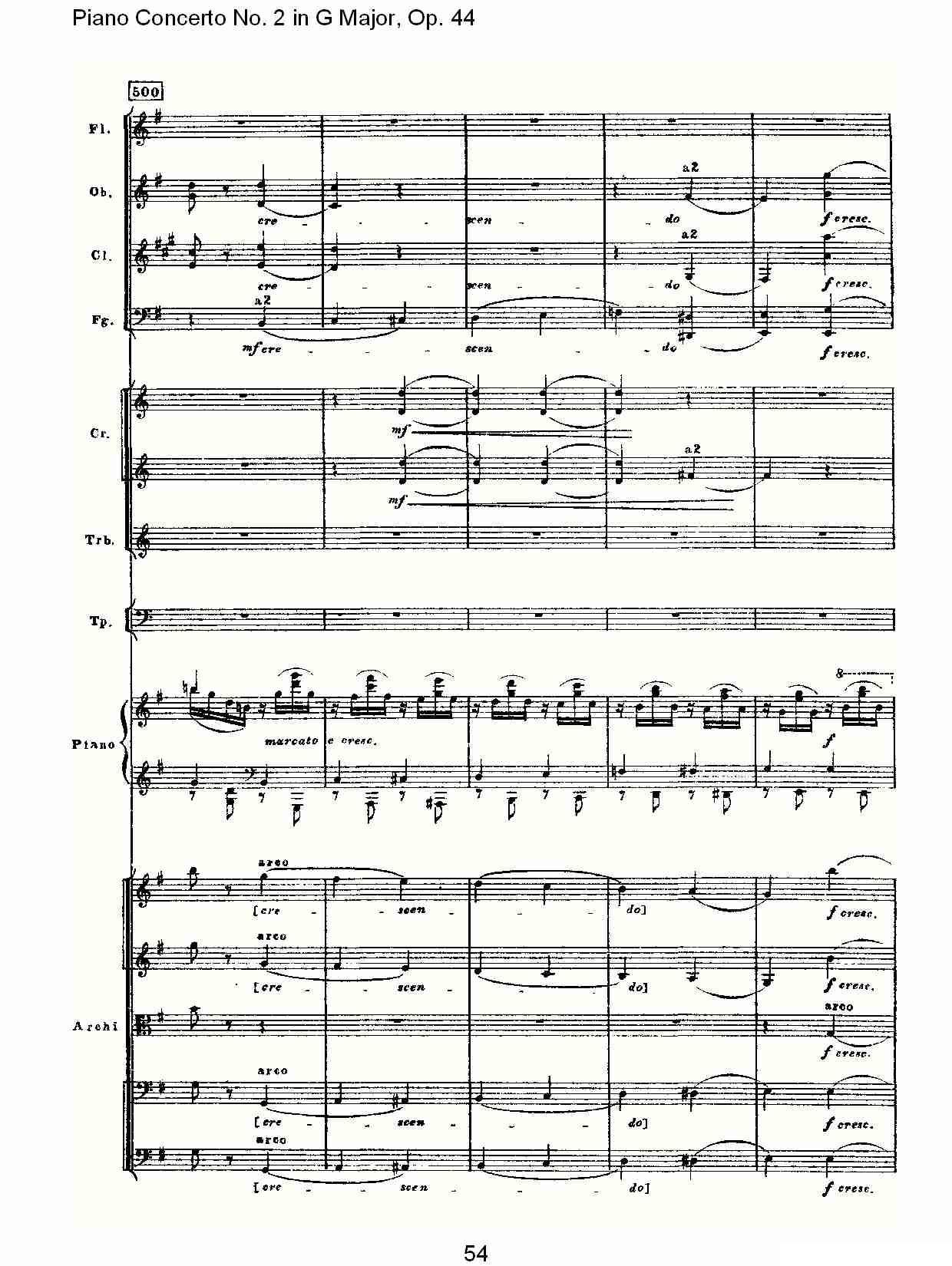 G大调第二钢琴协奏曲, Op.44第三乐章（二）钢琴曲谱（图19）