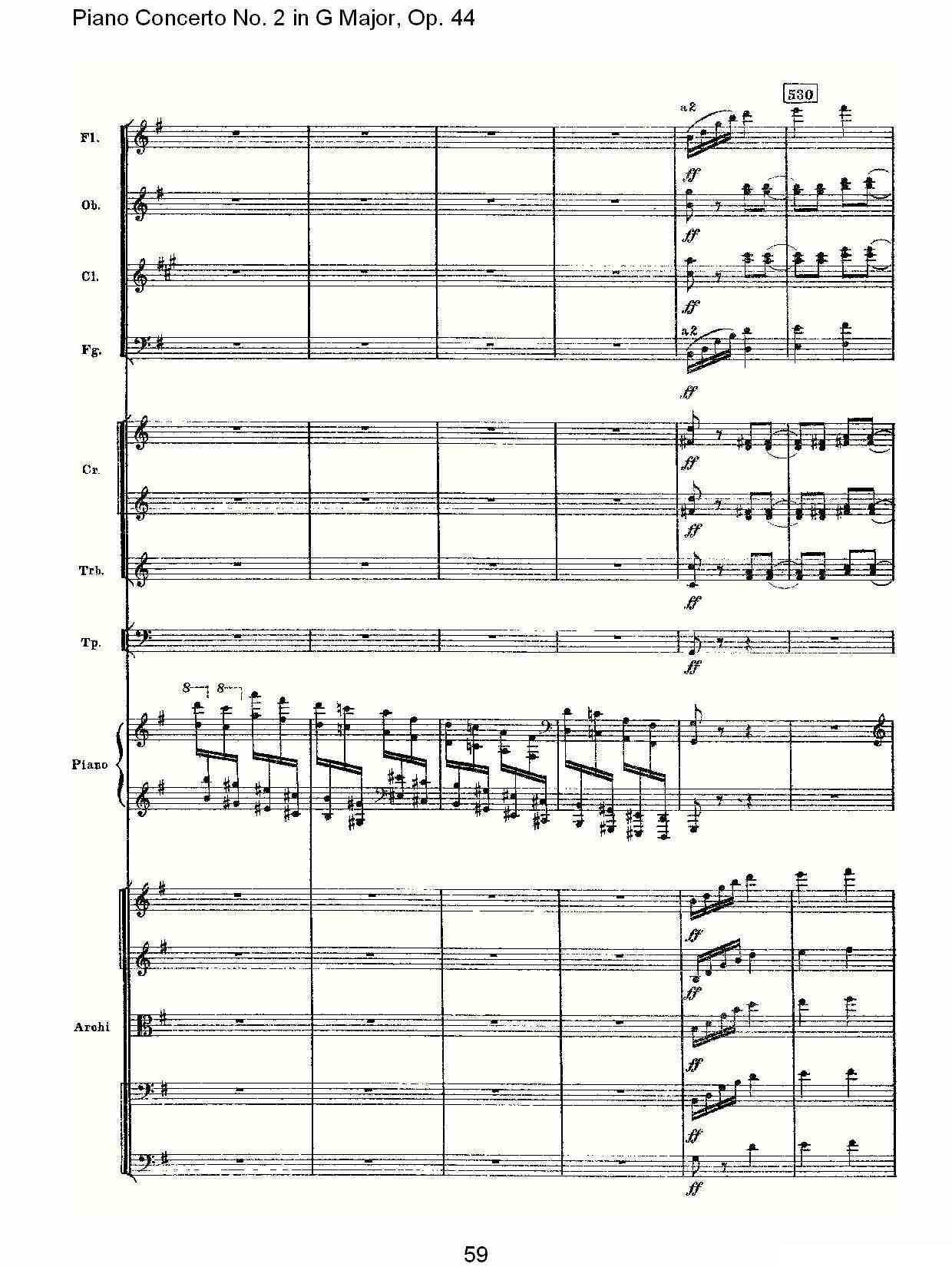 G大调第二钢琴协奏曲, Op.44第三乐章（二）钢琴曲谱（图24）