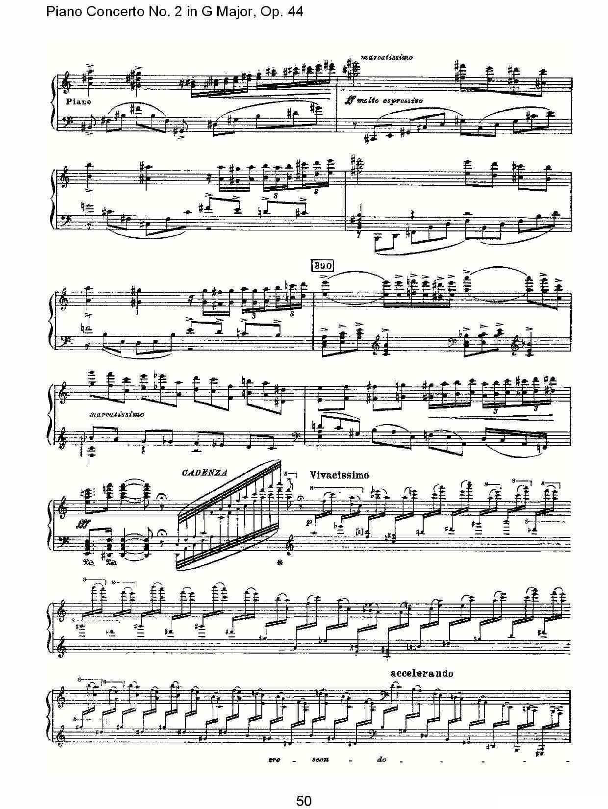 G大调第二钢琴协奏曲, Op.44第一乐章（二）钢琴曲谱（图20）