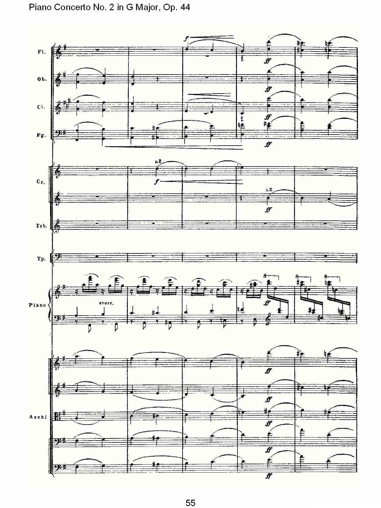 G大调第二钢琴协奏曲, Op.44第三乐章（二）钢琴曲谱（图20）