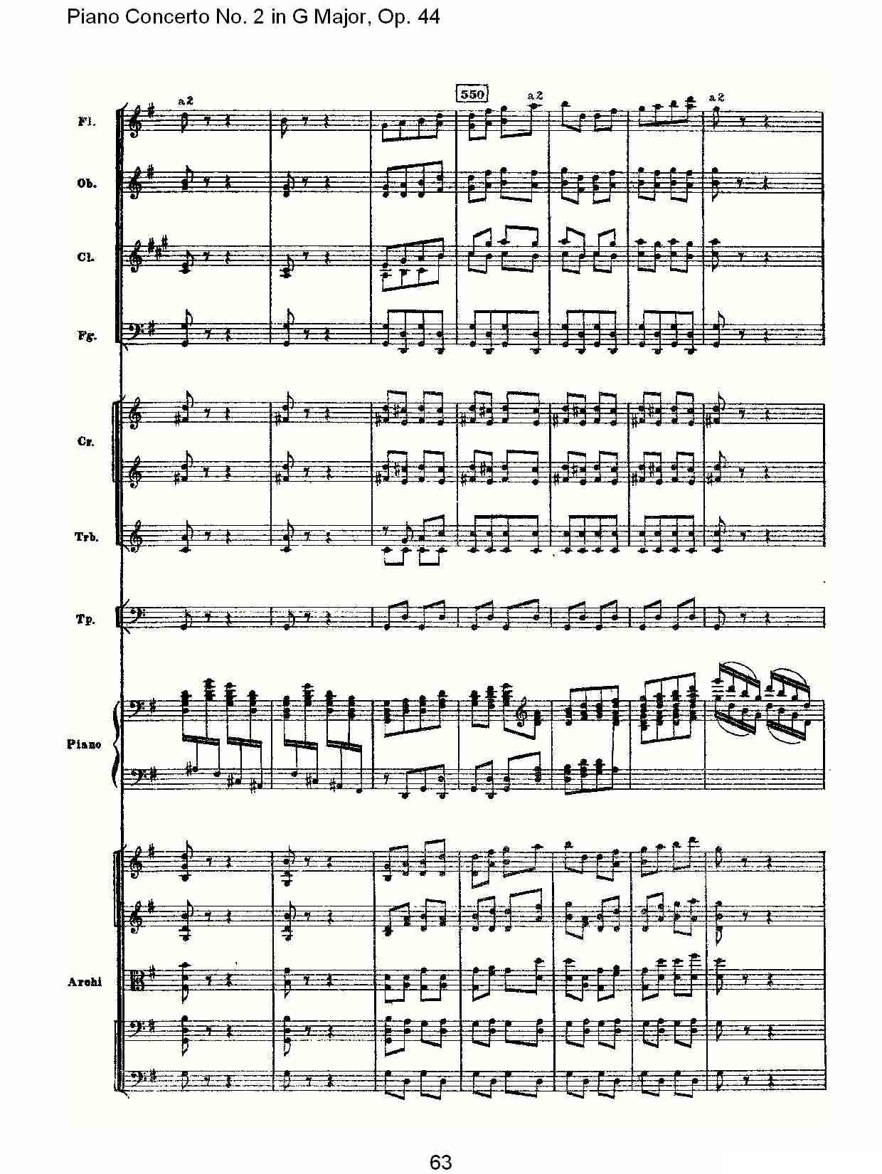 G大调第二钢琴协奏曲, Op.44第三乐章（二）钢琴曲谱（图28）