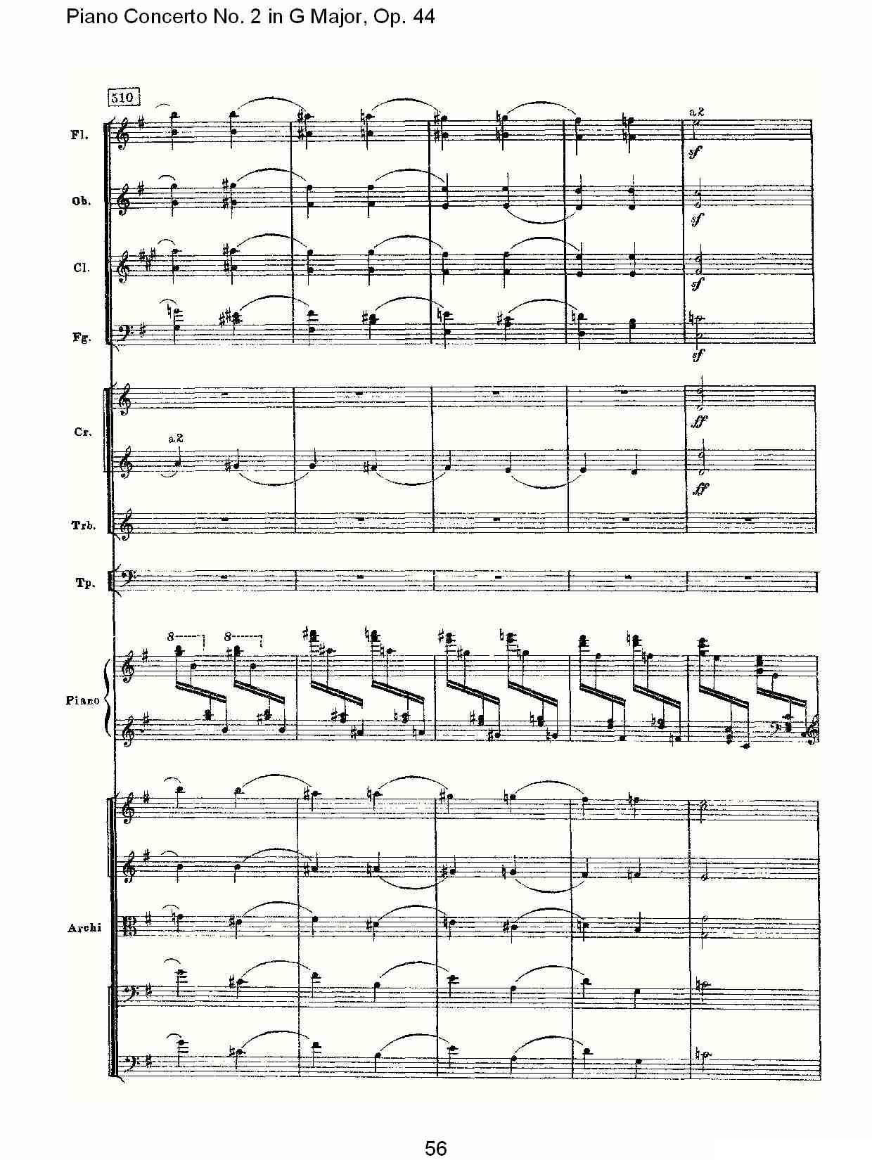 G大调第二钢琴协奏曲, Op.44第三乐章（二）钢琴曲谱（图21）