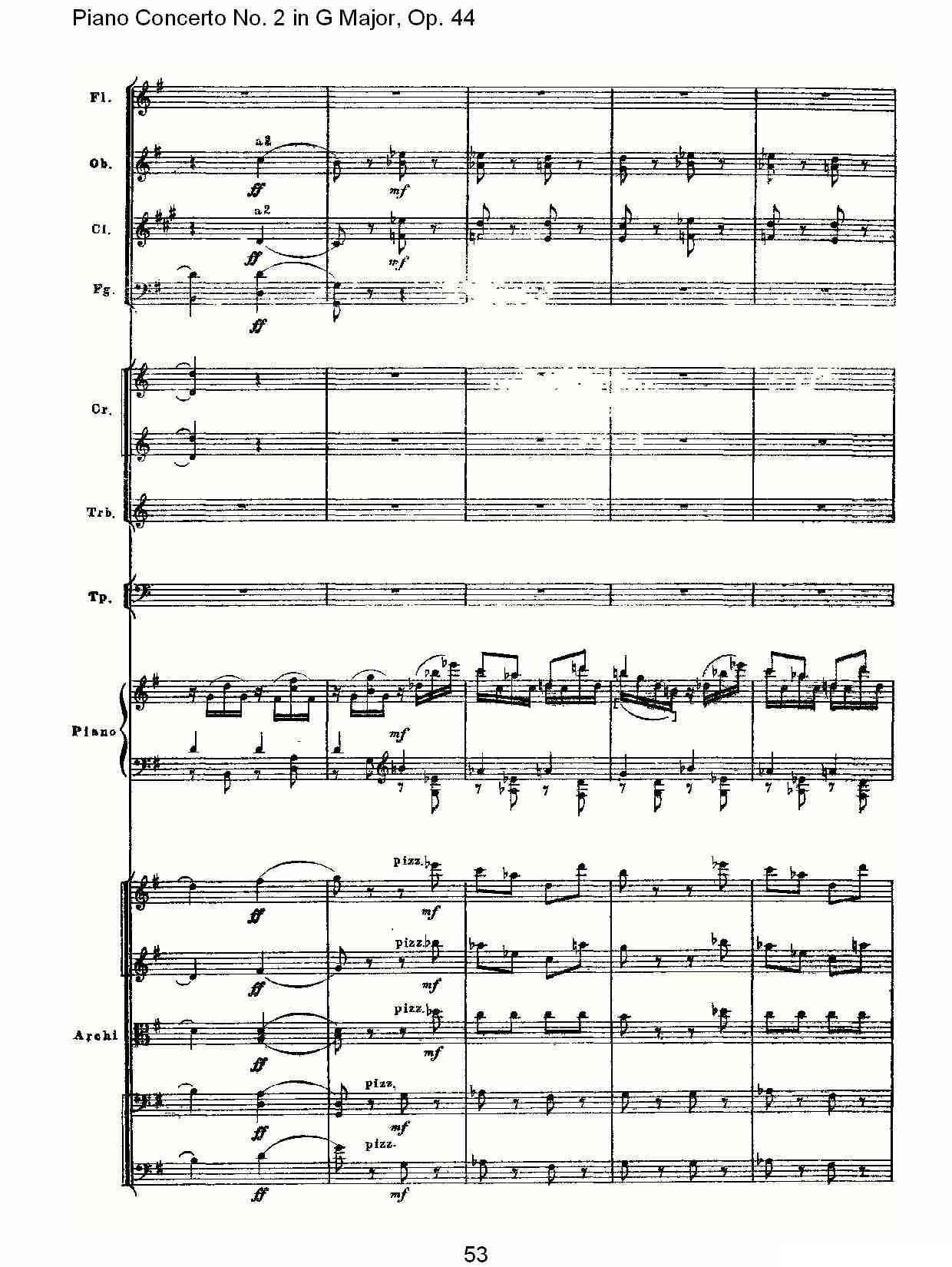 G大调第二钢琴协奏曲, Op.44第三乐章（二）钢琴曲谱（图18）