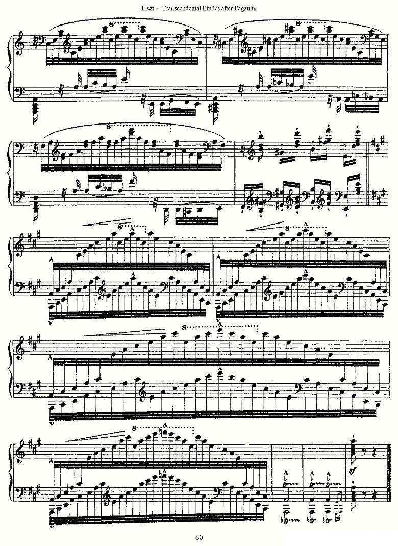 李斯特六首帕格尼尼练习曲之（六）钢琴曲谱（图10）