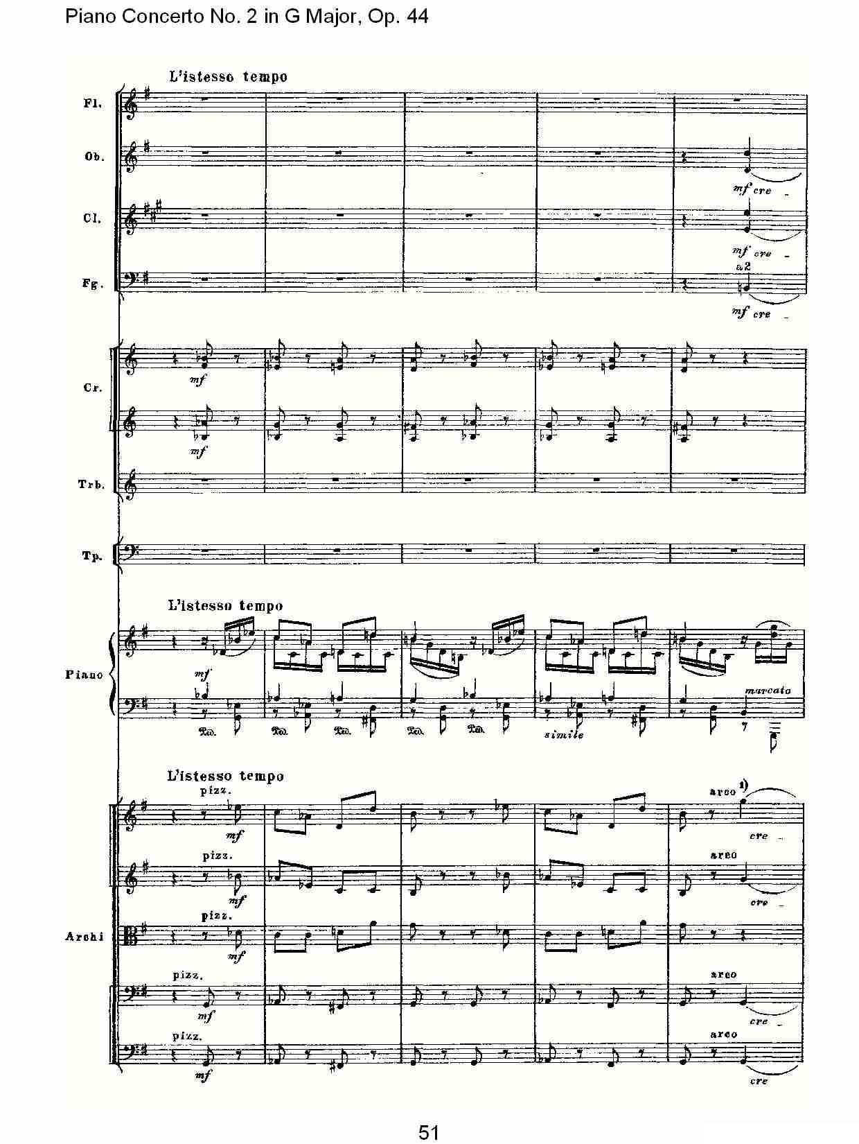 G大调第二钢琴协奏曲, Op.44第三乐章（二）钢琴曲谱（图16）