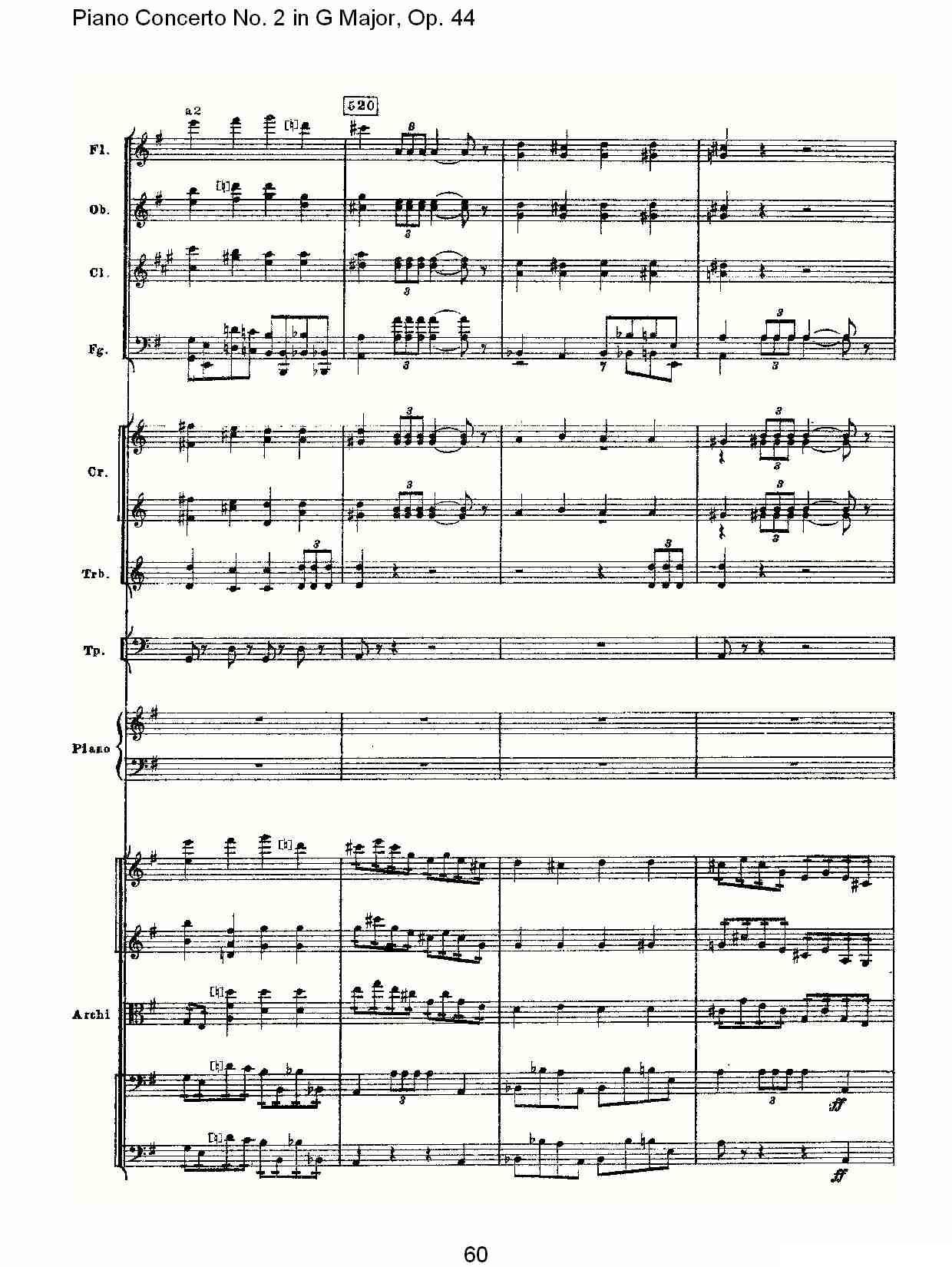G大调第二钢琴协奏曲, Op.44第一乐章（二）钢琴曲谱（图30）