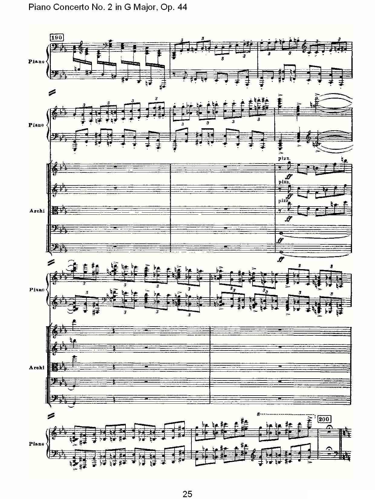 G大调第二钢琴协奏曲, Op.44第一乐章（一）钢琴曲谱（图25）