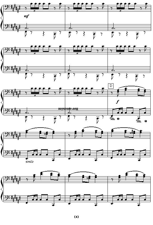 西班牙舞曲（四手联弹之二）钢琴曲谱（图4）
