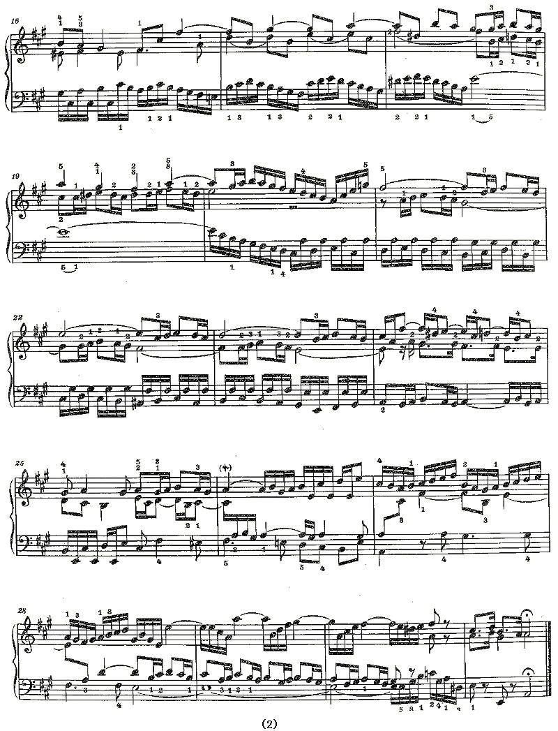 Sinfonia 12 BWV-798钢琴曲谱（图2）