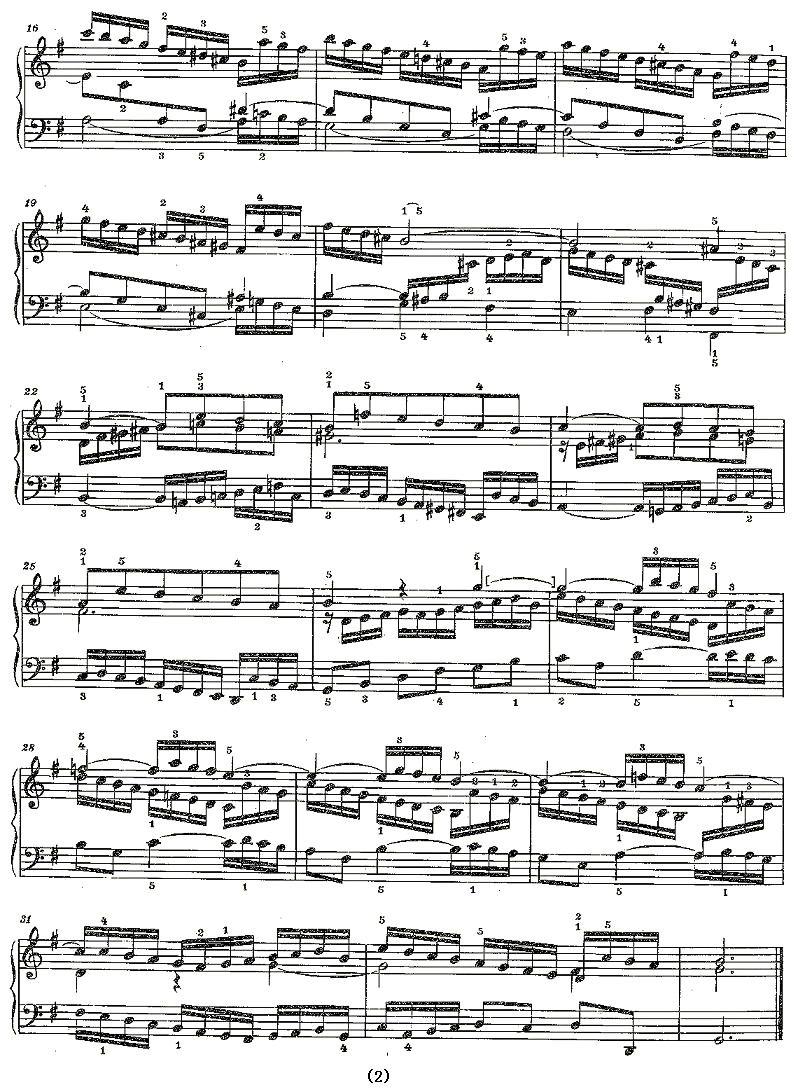Sinfonia 10 BWV-796钢琴曲谱（图2）
