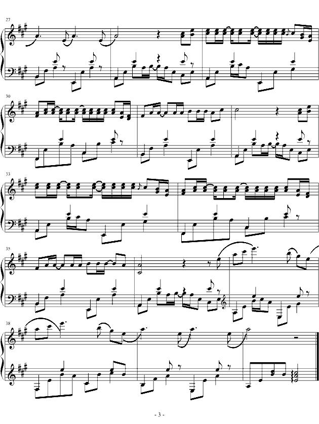 稻香（版本一）钢琴曲谱（图3）