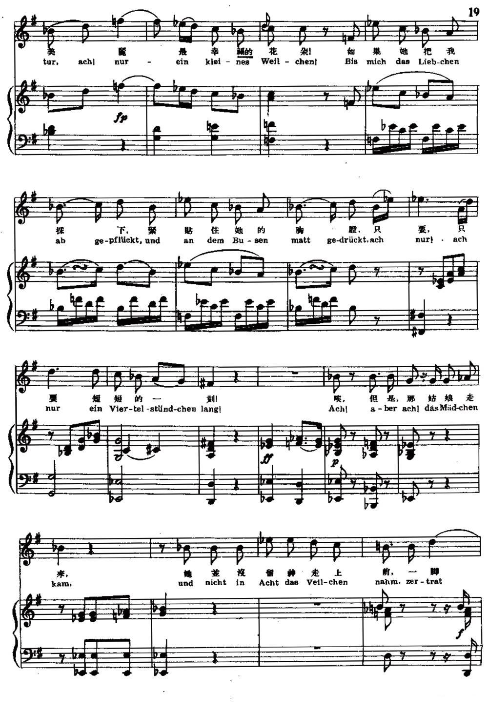 [奥]紫罗兰（中外文对照、正谱）钢琴曲谱（图7）