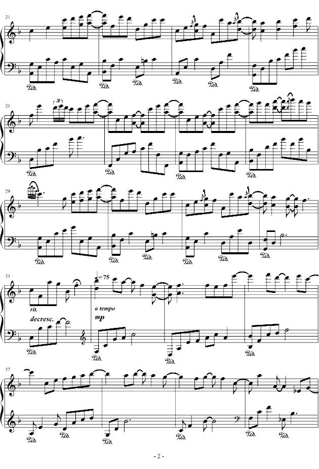 Love me（完美演奏版）钢琴曲谱（图2）