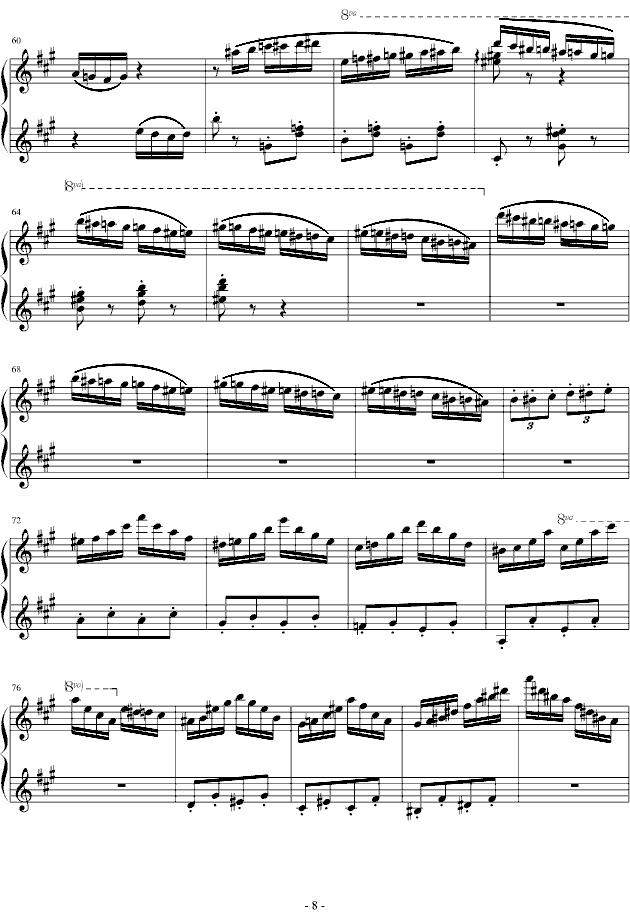 匈牙利狂想曲第11号钢琴曲谱（图8）