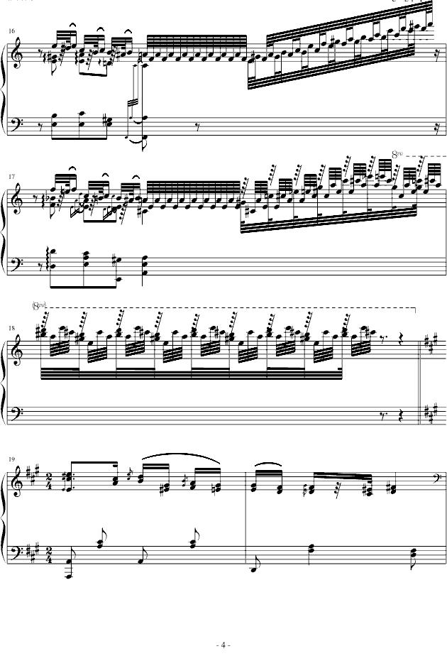 匈牙利狂想曲第11号钢琴曲谱（图4）