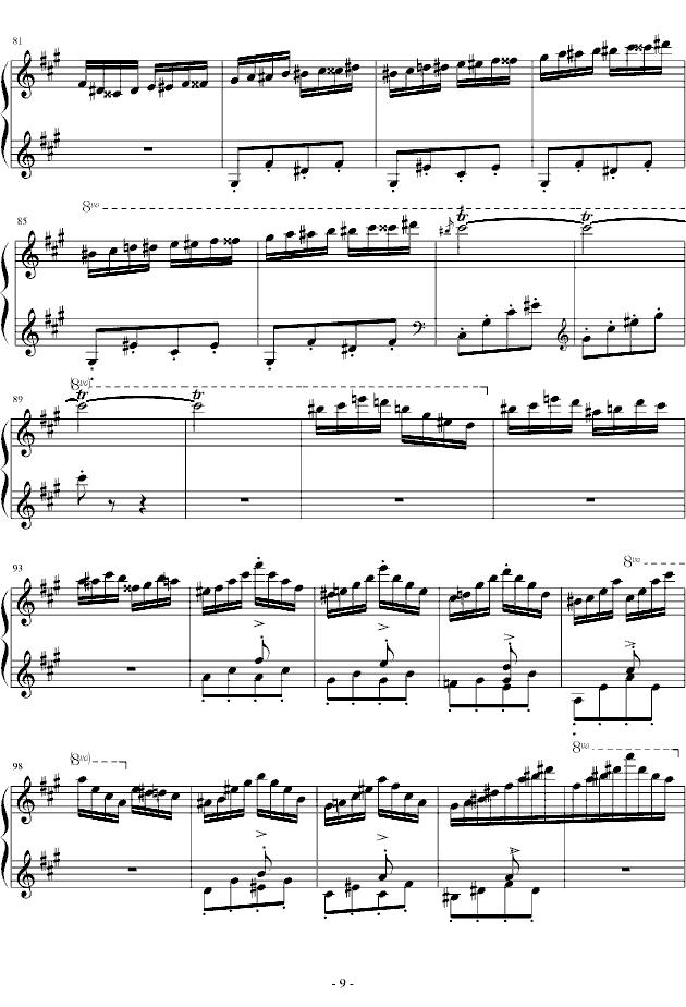 匈牙利狂想曲第11号钢琴曲谱（图9）