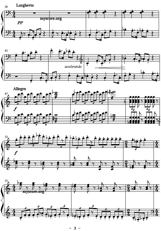 《神雕侠侣交响乐》改编钢琴曲：少年杨过钢琴曲谱（图3）