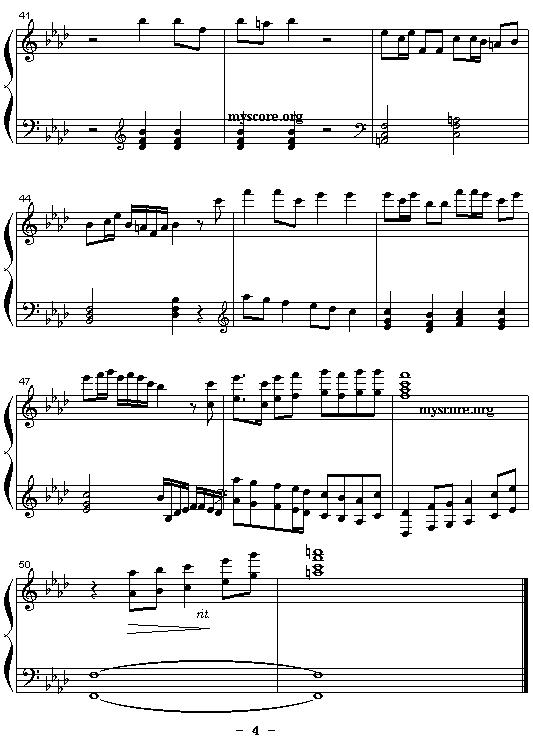 《神雕侠侣交响乐》改编钢琴曲：小赋格曲钢琴曲谱（图4）