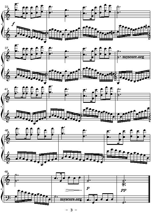 《神雕侠侣交响乐》改编钢琴曲：别后衷情钢琴曲谱（图3）
