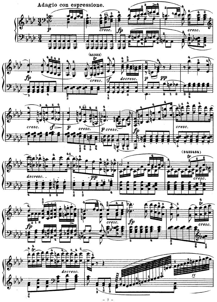 SONATE（第十三钢琴奏鸣曲-Op.27 No.1）钢琴曲谱（图7）