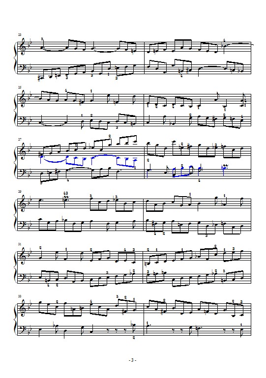 吉格舞曲钢琴曲谱（图3）