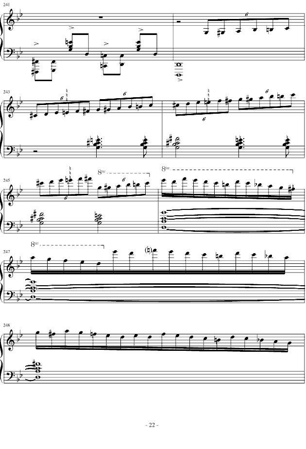 G minor Ballade（G小调叙事曲 [版本一]）钢琴曲谱（图22）