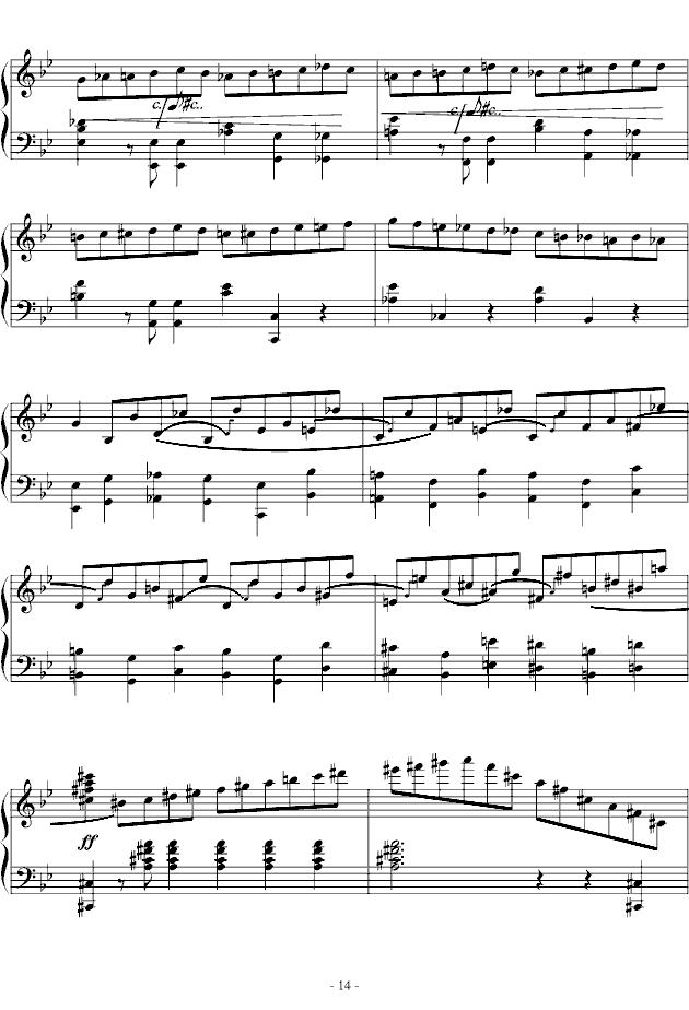 G minor Ballade（G小调叙事曲 [版本一]）钢琴曲谱（图14）