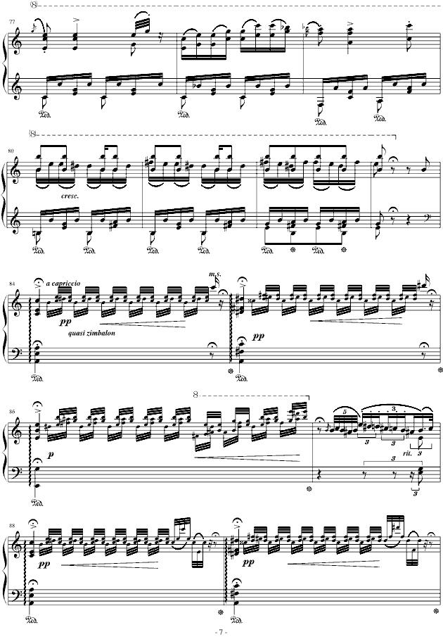 匈牙利狂想曲第10号钢琴曲谱（图7）