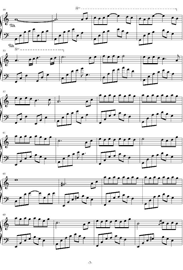 夜的钢琴曲六钢琴曲谱（图3）