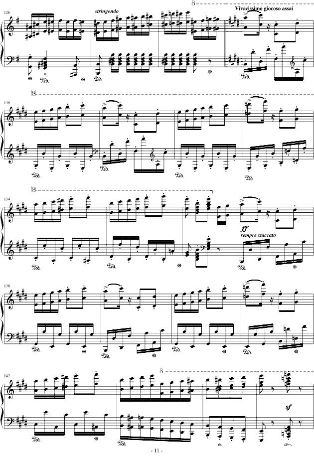 匈牙利狂想曲第10号钢琴曲谱（图11）