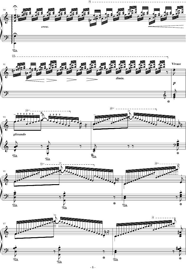 匈牙利狂想曲第10号钢琴曲谱（图8）