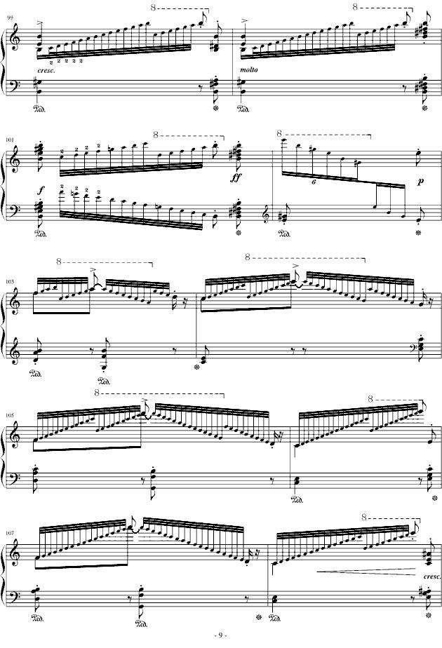 匈牙利狂想曲第10号钢琴曲谱（图9）