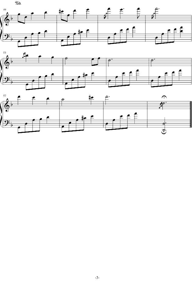 夜的钢琴曲二钢琴曲谱（图3）
