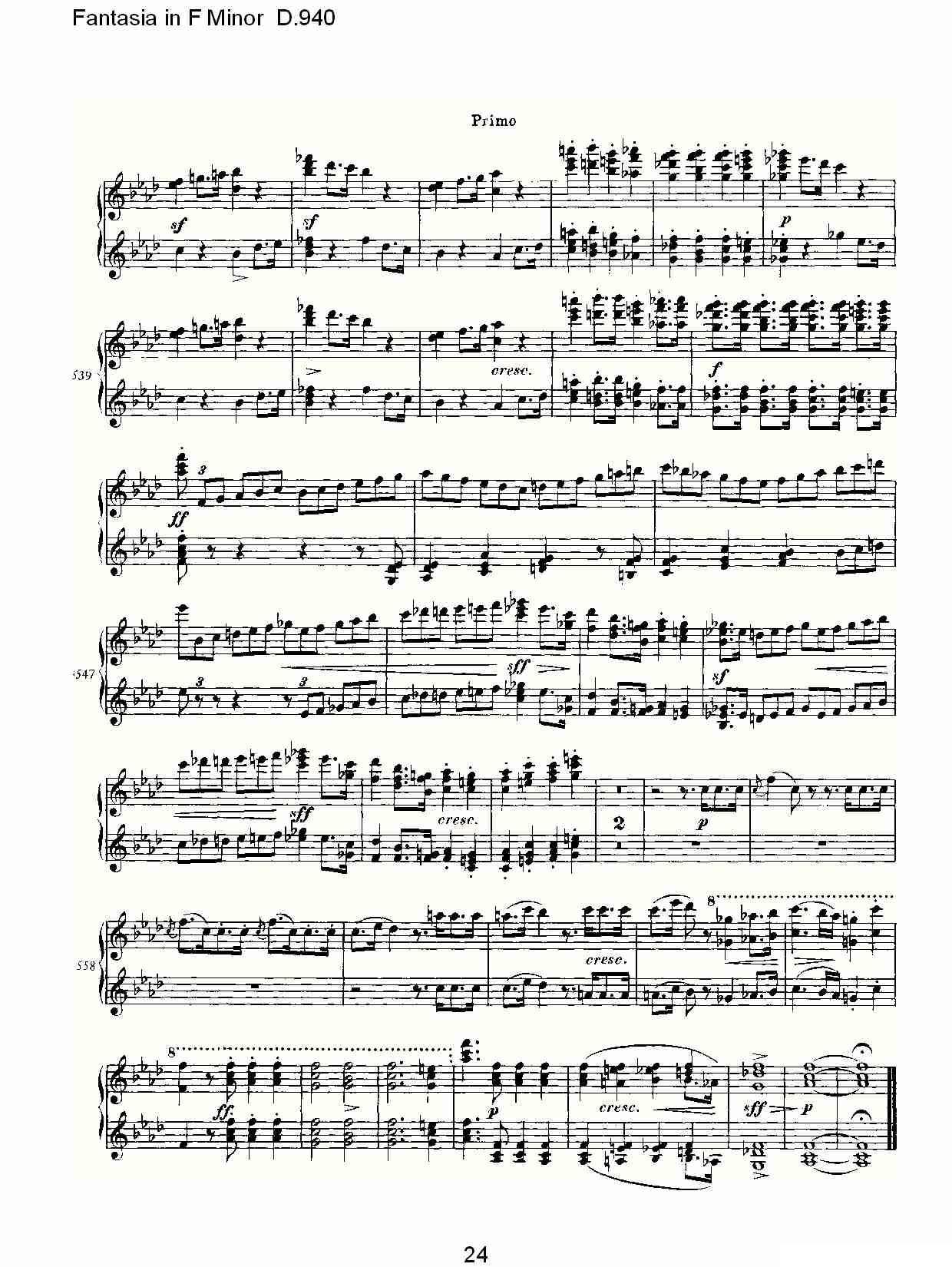 Fantasia in F Minor D.940（F小调幻想曲D.940）钢琴曲谱（图24）