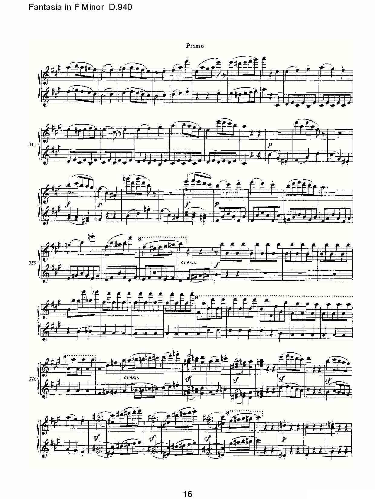 Fantasia in F Minor D.940（F小调幻想曲D.940）钢琴曲谱（图16）