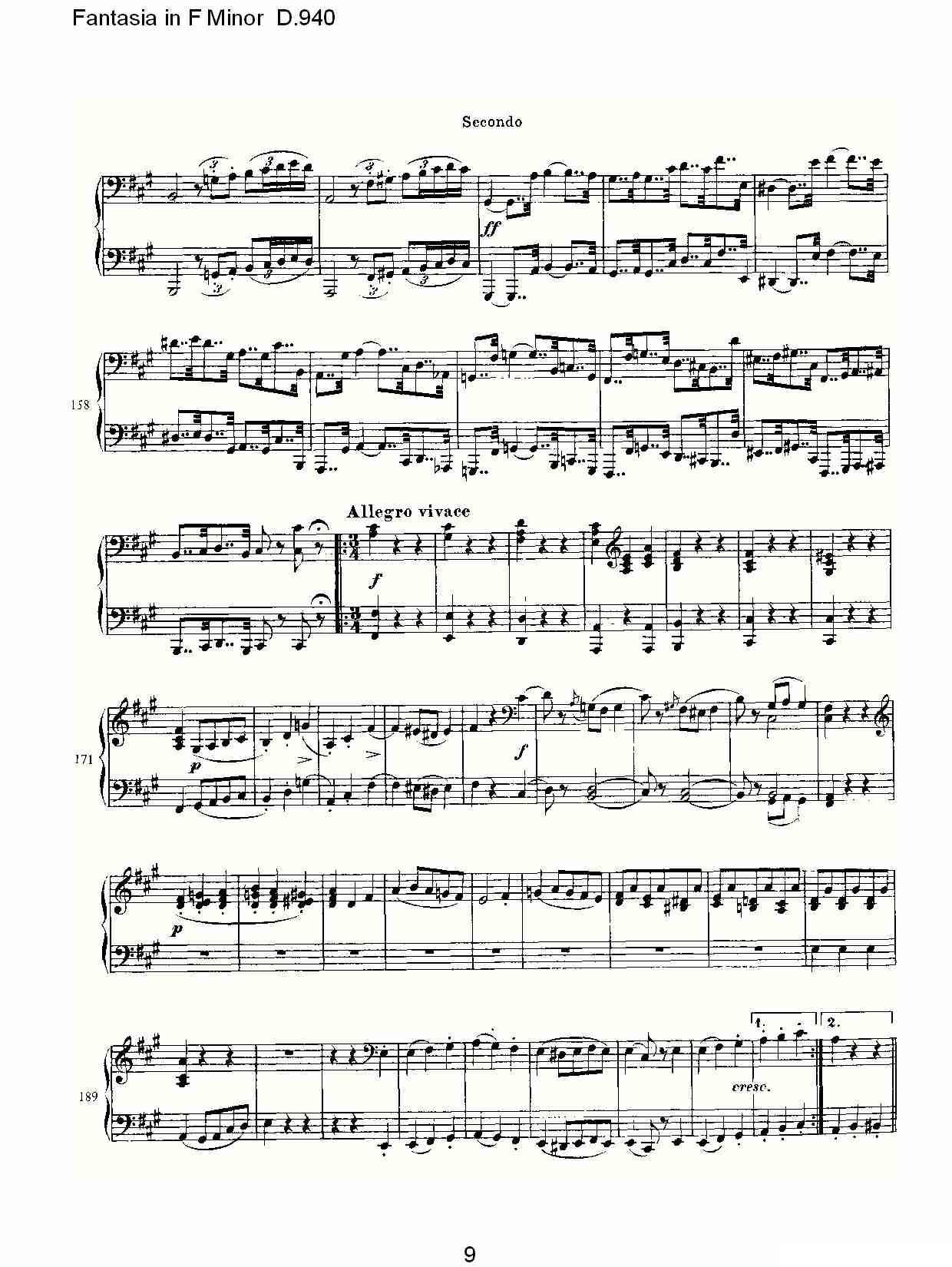 Fantasia in F Minor D.940（F小调幻想曲D.940）钢琴曲谱（图9）