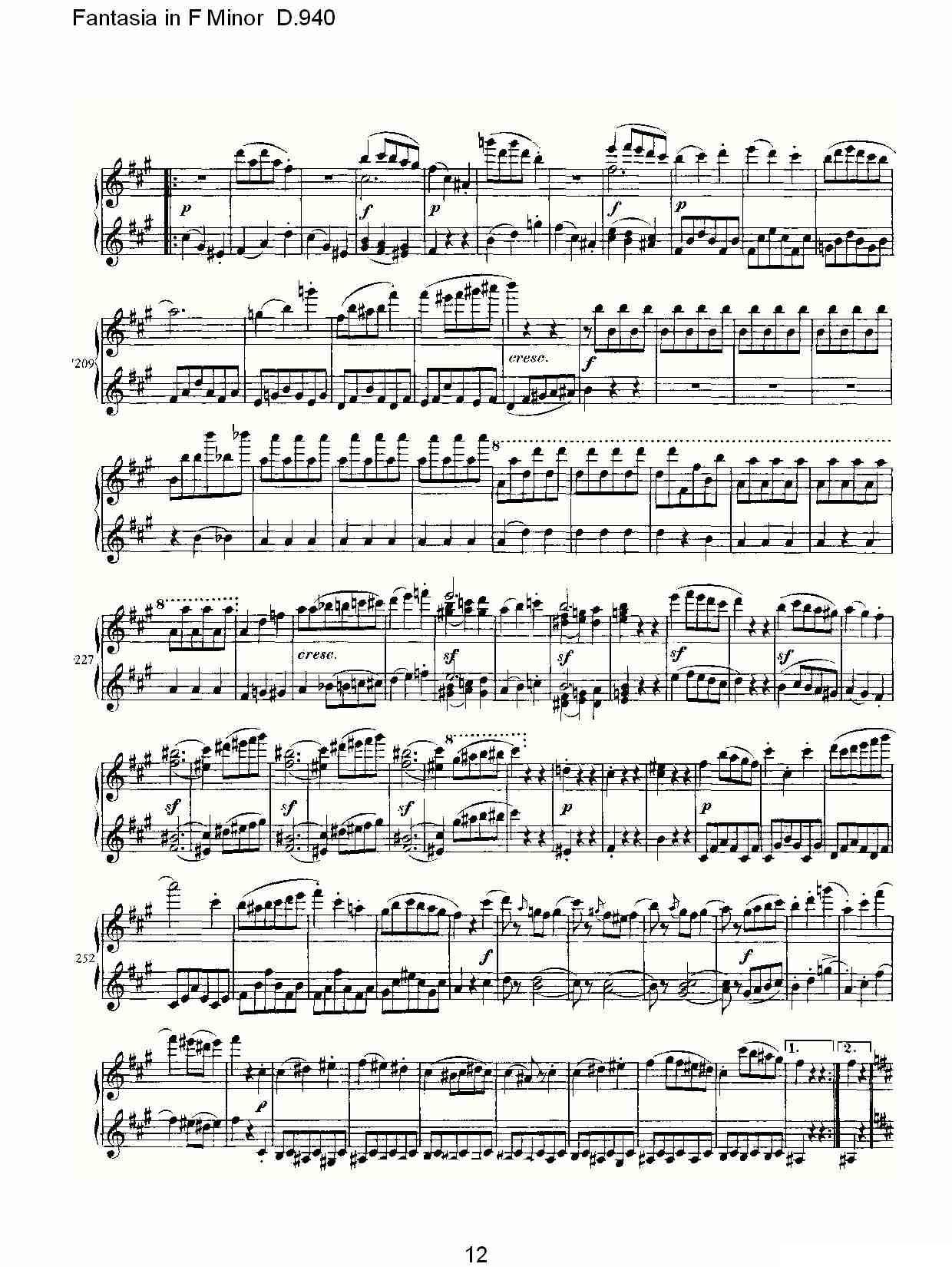 Fantasia in F Minor D.940（F小调幻想曲D.940）钢琴曲谱（图12）