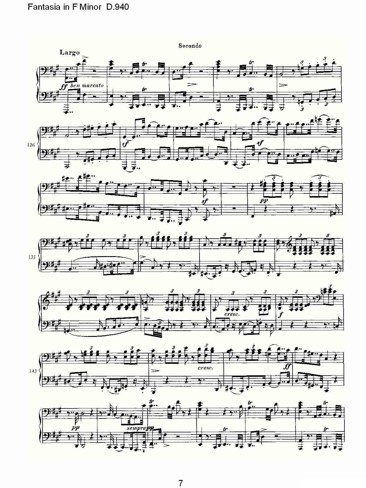 Fantasia in F Minor D.940（F小调幻想曲D.940）钢琴曲谱（图7）